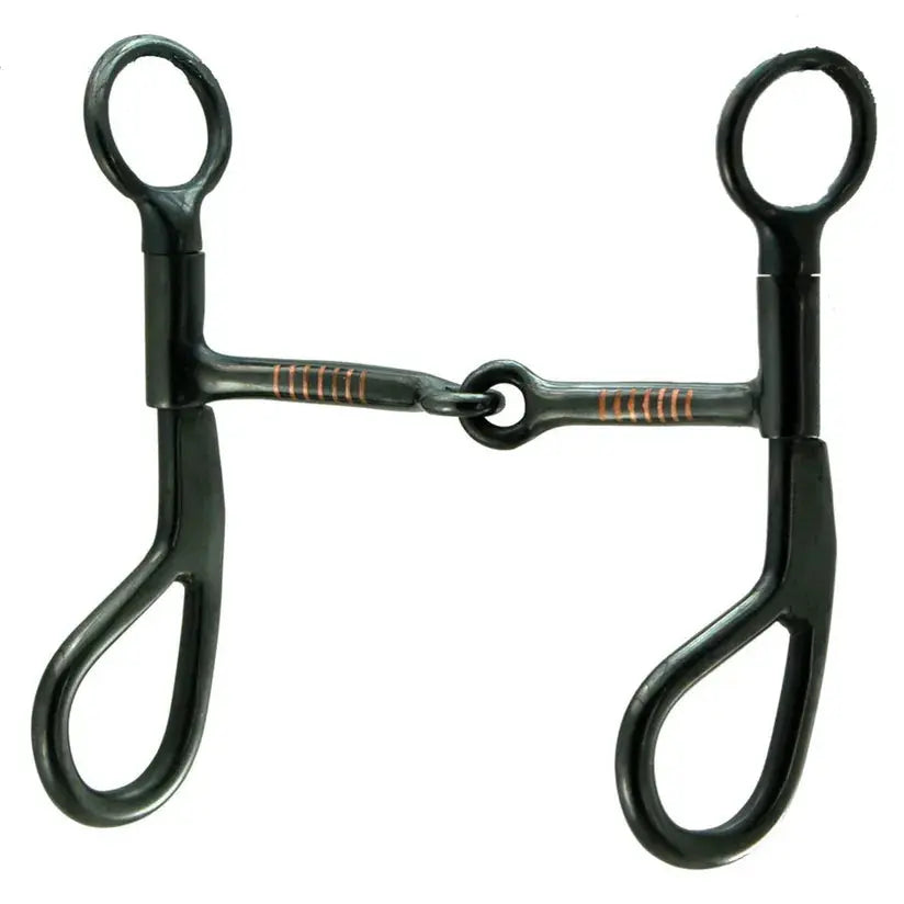 Black Iron Training Jointed Mouth with Copper Inlay Bit #28022 The Epic Animal