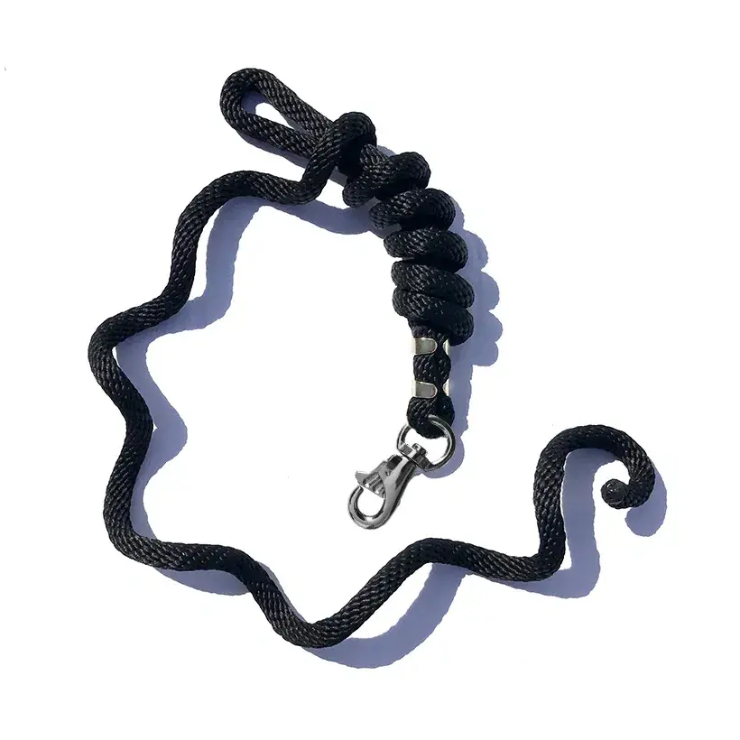 5/8" x 10 Foot Poly Lead Rope, Nickel Plated Trigger Bull Snap #18080 The Epic Animal