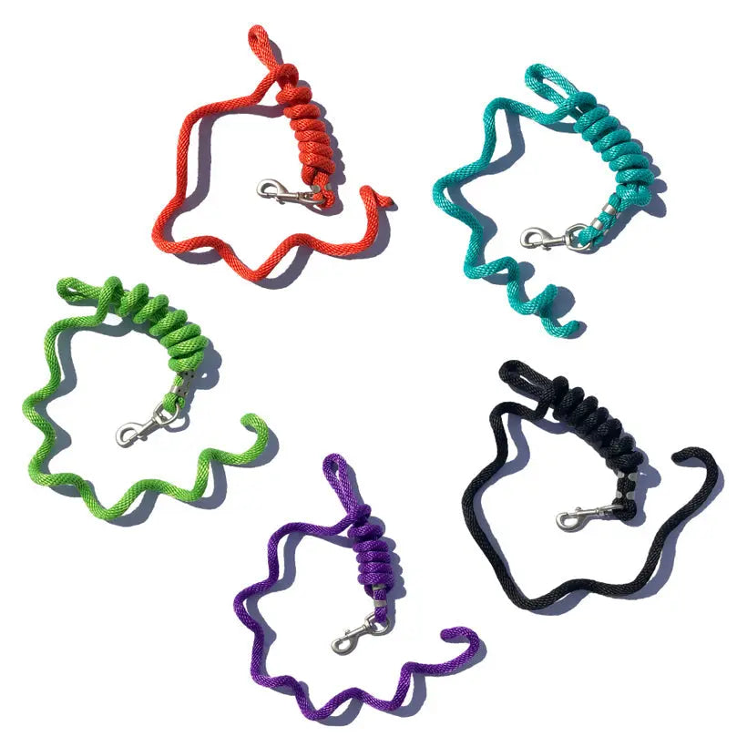 5/8" x 9' Poly Lead Rope, Nickel Plated Bolt Snap, Solid Colors The Epic Animal