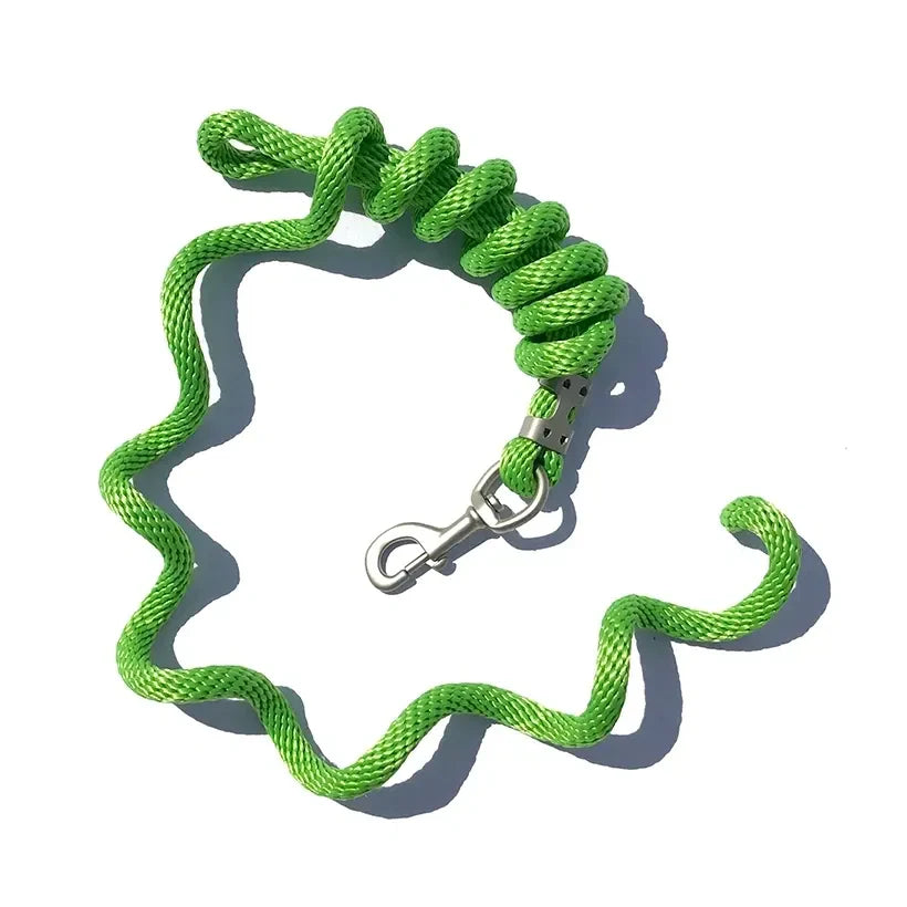 5/8" x 9' Poly Lead Rope, Nickel Plated Bolt Snap, Solid Colors