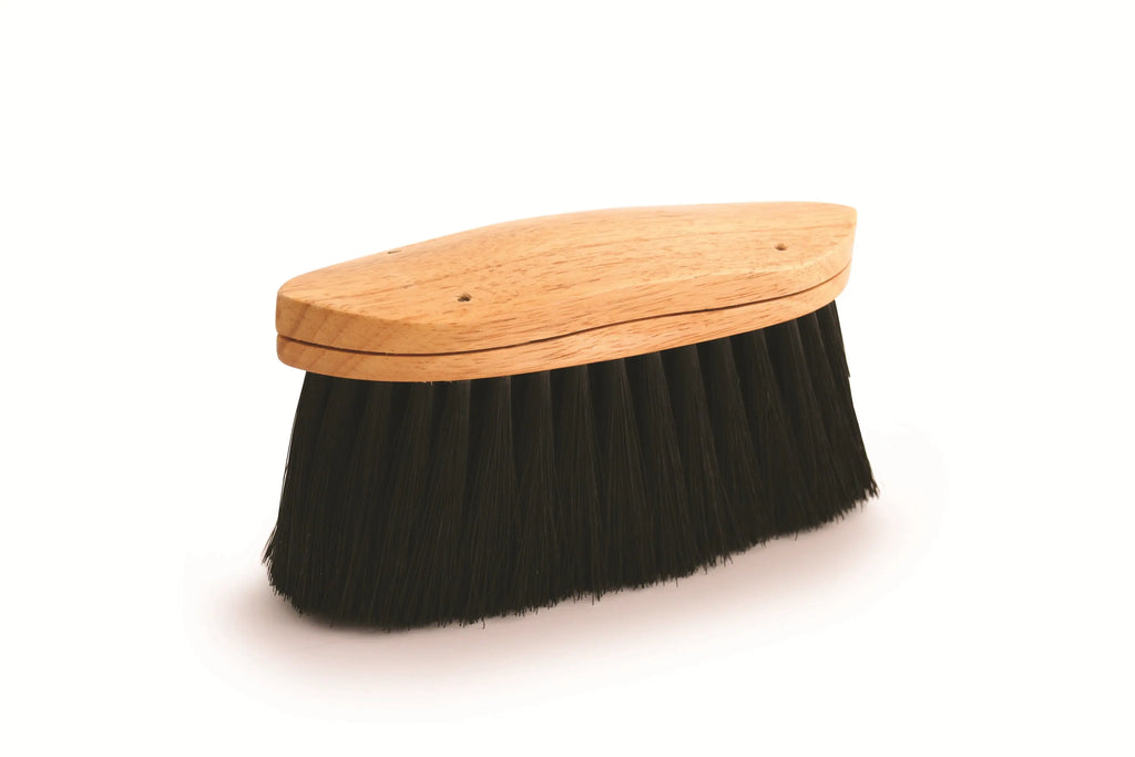 Soft Black Poly, Long Trim 8 1/4" Curved-Back Body Brush #EA2206 The Epic Animal