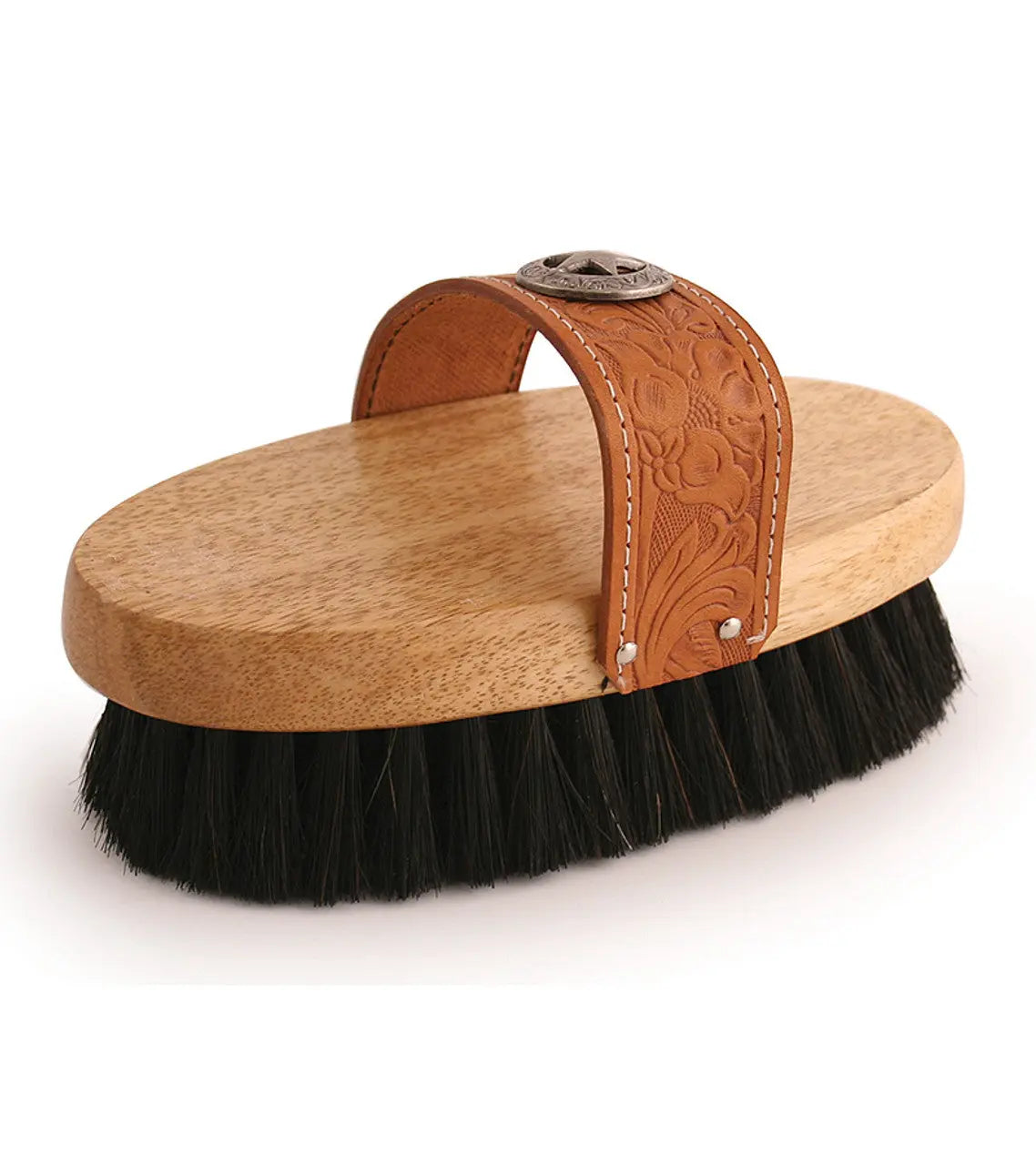 Legends™ Soft Black Horsehair/Poly Blend 7 1/2" Western-Style Body Brush #EA2253