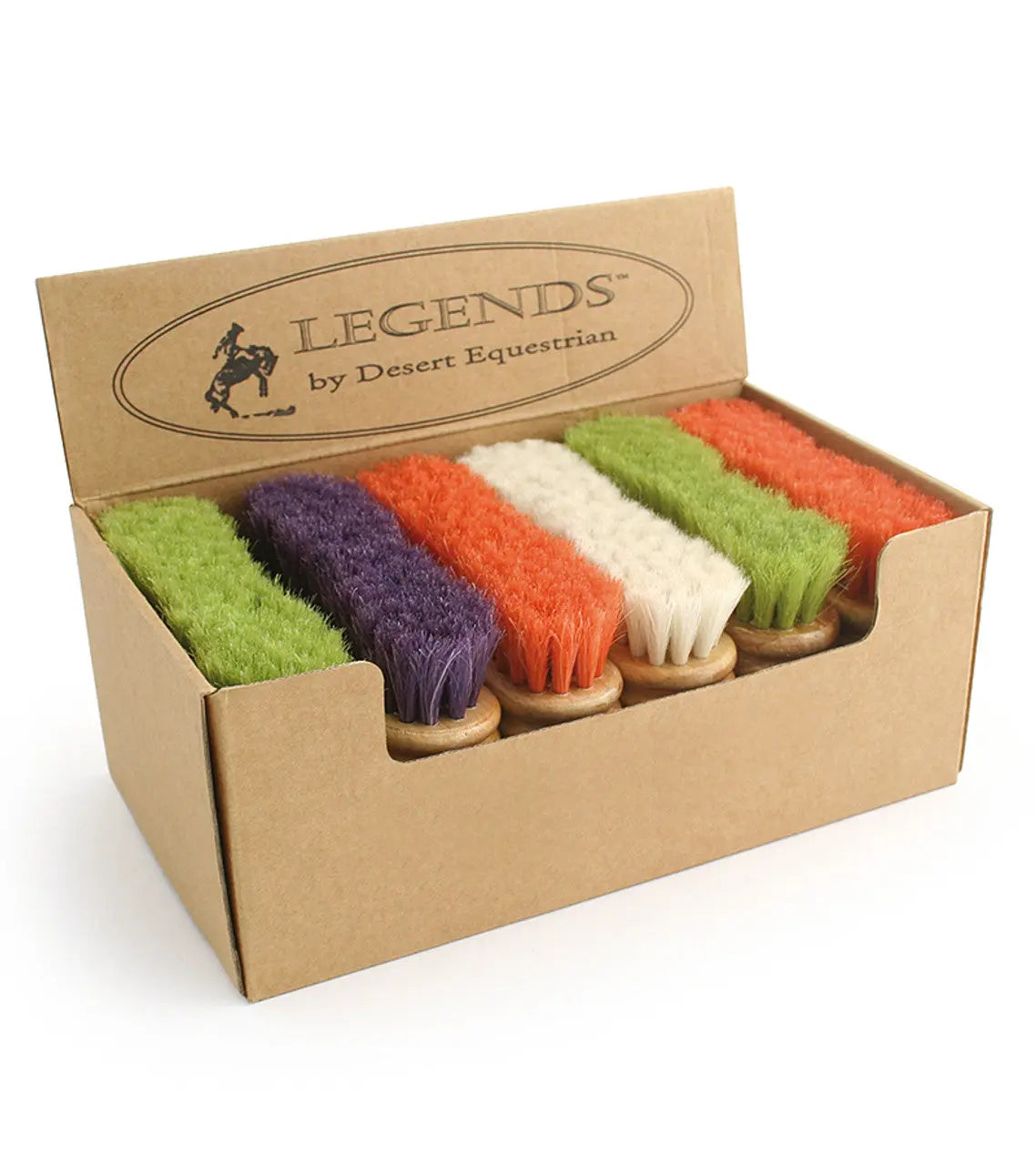 Legends™ 4 1/2" Face Brush Counter Display Variety: White, Melon Pink, Lime Green, Blackberry Purple #EA2299 The Epic Animal