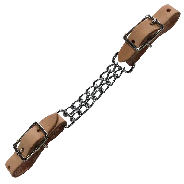 Leather Double Chain Curb Strap The Epic Animal