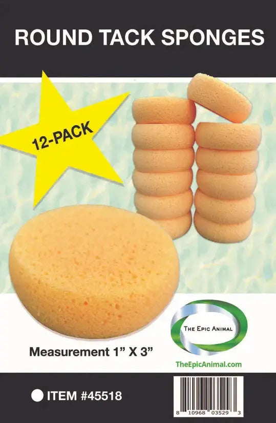 Premium Tack Sponge Round 12 Pk #45518 The Epic Animal