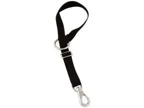 Bucket Strap Adjustable 15" to 26" long, Nickel Plated Ring, Snap, Black #45414 The Epic Animal