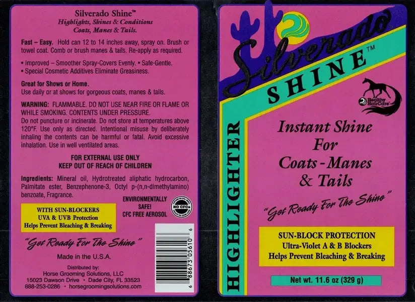 Horse Shine Highlighter Conditioner for Coat, Mane & Tail by Silverado #SSH The Epic Animal